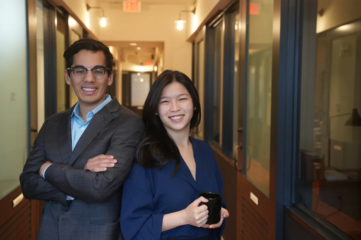 The AreticAI founders, Peter and Courtney